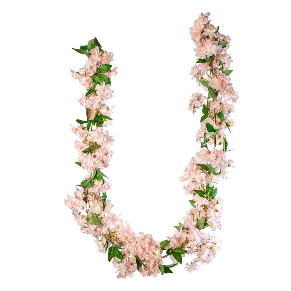 GHIRLANDA FIORI DI PESCO LT PINK